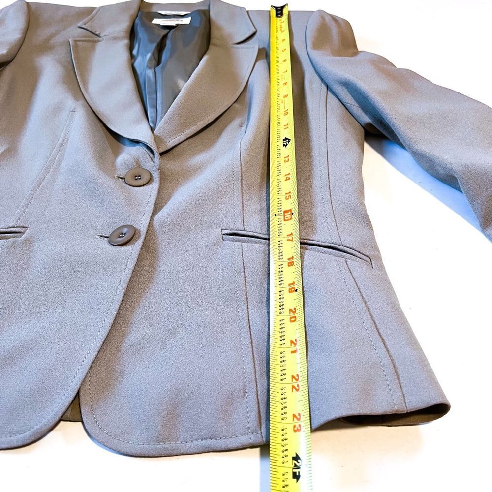 Vintage Talbots Classic Fitted Tan/Beige BlazerJacket Size 4 - Picture 10 of 11